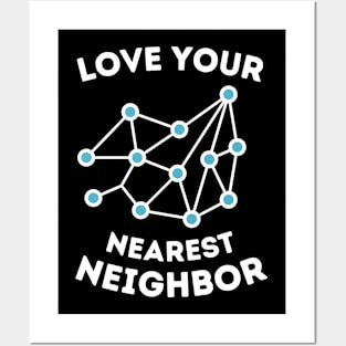 Machine Learning Nearest Neighbor Science Posters and Art